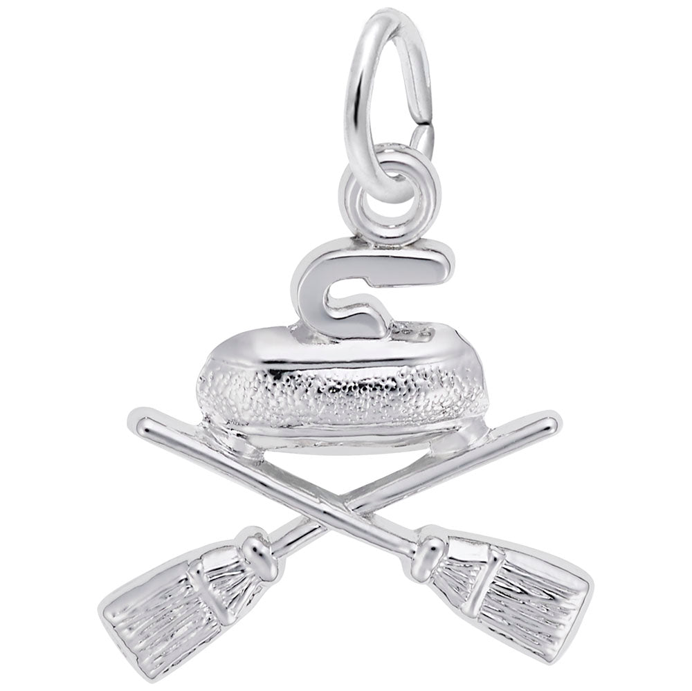 Image Title Rembrandt Charms 925 Sterling Silver Curling Charm Pendant
