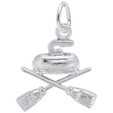 Image Title Rembrandt Charms 925 Sterling Silver Curling Charm Pendant