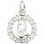 Rembrandt Charms Initial Letter Q Charm Pendant Available in Gold or Sterling Silver