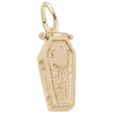 Image Title Rembrandt Charms Gold Plated Sterling Silver Coffin Charm Pendant
