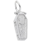 Image Title Rembrandt Charms Coffin Charm Pendant Available in Gold or Sterling Silver