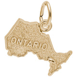 Image Title Rembrandt Charms Gold Plated Sterling Silver Ontario Charm Pendant