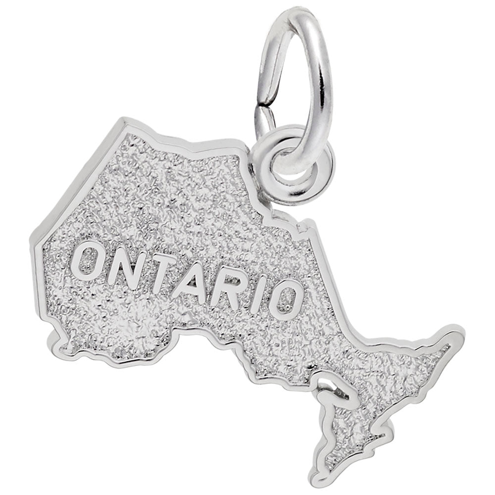 Image Title Rembrandt Charms Ontario Charm Pendant Available in Gold or Sterling Silver