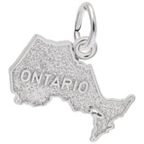 Image Title Rembrandt Charms Ontario Charm Pendant Available in Gold or Sterling Silver