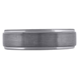Image Title Tungsten Plain Brushed Comfort-fit 7mm Sizes 7 - 16 Mens Wedding Band