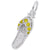 Rembrandt Charms Sandal - Topaz Yellow Charm Pendant Available in Gold or Sterling Silver