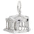 Rembrandt Charms Jefferson Memorial Charm Pendant Available in Gold or Sterling Silver