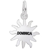 Image Title Rembrandt Charms 925 Sterling Silver Dominica Sun Small Charm Pendant