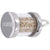 Rembrandt Charms Dominica Sand Capsule Charm Pendant Available in Gold or Sterling Silver