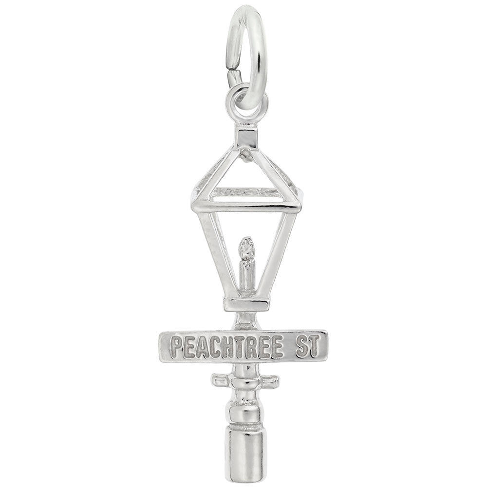 Image Title Rembrandt Charms 925 Sterling Silver Peachtree Street Charm Pendant