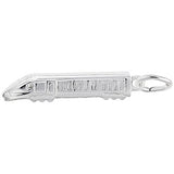 Image Title Rembrandt Charms Eurotrain Charm Pendant Available in Gold or Sterling Silver