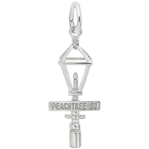 Image Title Rembrandt Charms 925 Sterling Silver Peachtree Street Charm Pendant