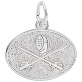 Image Title Rembrandt Charms 925 Sterling Silver Fencing Charm Pendant