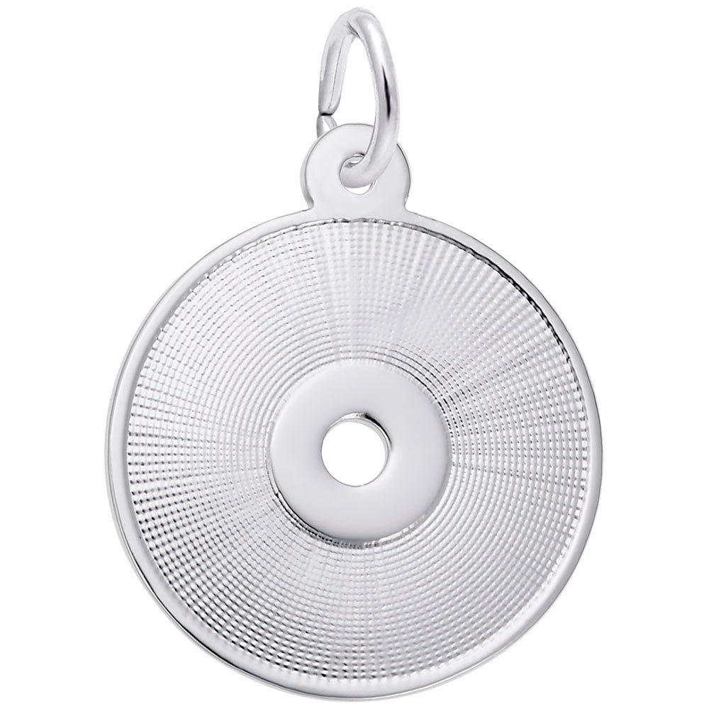 Image Title Rembrandt Charms Compact Disc Charm Pendant Available in Gold or Sterling Silver