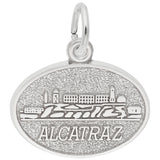 Image Title Rembrandt Charms 925 Sterling Silver Alcatraz Charm Pendant