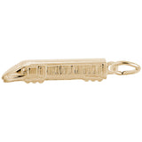 Image Title Rembrandt Charms Gold Plated Sterling Silver Eurotrain Charm Pendant