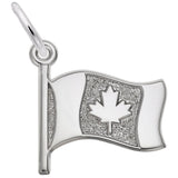 Image Title Rembrandt Charms Canadian Flag Charm Pendant Available in Gold or Sterling Silver