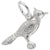 Rembrandt Charms Blue Jay Charm Pendant Available in Gold or Sterling Silver