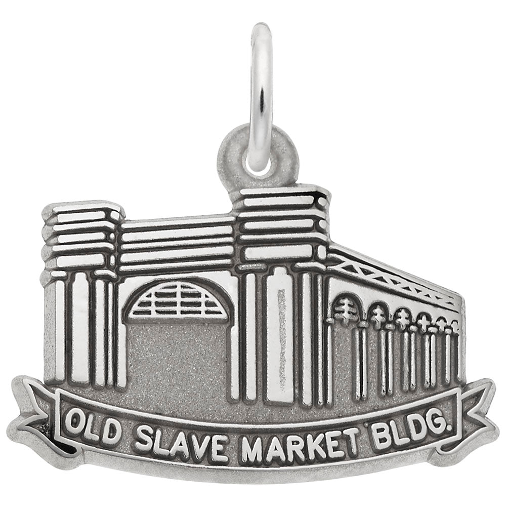 Image Title Rembrandt Charms Old Slave Market Charm Pendant Available in Gold or Sterling Silver
