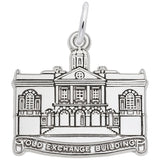 Image Title Rembrandt Charms Old Exchange Bldg Charm Pendant Available in Gold or Sterling Silver