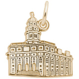 Image Title Rembrandt Charms 14K Yellow Gold S. Carolina Temple Charm Pendant