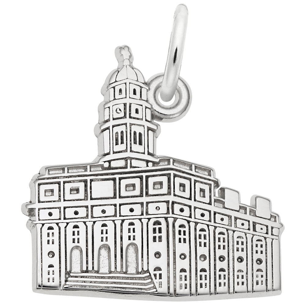Image Title Rembrandt Charms 925 Sterling Silver S. Carolina Temple Charm Pendant