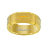 Image Title Tungsten Yellow-tone Diamond-cut Mens Comfort-fit 8mm Size-12.5 Wedding Anniversary Band
