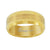 Tungsten Yellow-tone Brushed Center Polished Edges Mens Comfort-fit 8mm Sizes 7 - 14.5 Wedding Anniversary Band