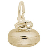 Image Title Rembrandt Charms Curling Charm Pendant Available in Gold or Sterling Silver