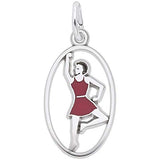 Image Title Rembrandt Charms 09 Ladies Dancing Charm Pendant Available in Gold or Sterling Silver