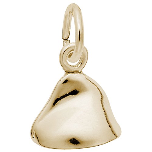 Image Title Rembrandt Charms 14K Yellow Gold Chocolate Chip Charm Pendant