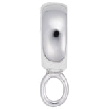 Image Title Rembrandt Charms 14K White Gold Charm Holder For Bead Bracelets Charm Pendant