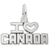 Image Title Rembrandt Charms 925 Sterling Silver I Love Canada Charm Pendant