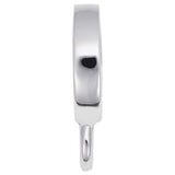 Image Title Rembrandt Charms 14K White Gold Charm Holder For Bead Bracelets Hoop Thin Charm Pendant