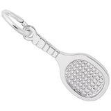 Image Title Rembrandt Charms Racquetball Charm Pendant Available in Gold or Sterling Silver