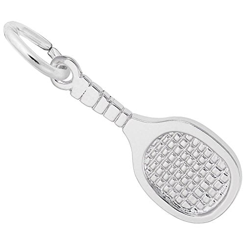 Image Title Rembrandt Charms 925 Sterling Silver Racquetball Charm Pendant