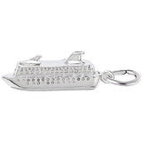 Image Title Rembrandt Charms Cruise Ship Charm Pendant Available in Gold or Sterling Silver