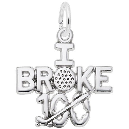 Image Title Rembrandt Charms 925 Sterling Silver I Broke 100 Charm Pendant
