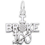 Image Title Rembrandt Charms 925 Sterling Silver I Broke 100 Charm Pendant