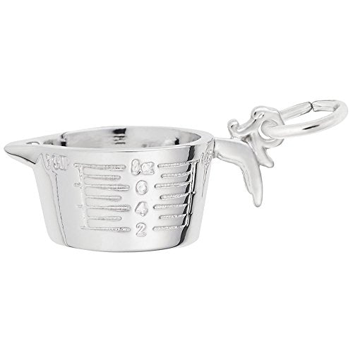 Image Title Rembrandt Charms 925 Sterling Silver Measuring Cup Charm Pendant