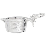 Image Title Rembrandt Charms 925 Sterling Silver Measuring Cup Charm Pendant