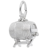 Image Title Rembrandt Charms Keg Charm Pendant Available in Gold or Sterling Silver
