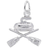 Image Title Rembrandt Charms Gold Plated Sterling Silver Curling Charm Pendant