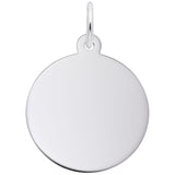Image Title Rembrandt Charms Disc - Classic Charm Pendant Available in Gold or Sterling Silver