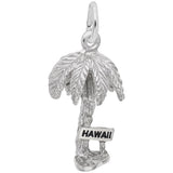 Image Title Rembrandt Charms 925 Sterling Silver Hawaii Palm Charm Pendant