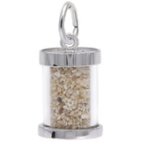 Image Title Rembrandt Charms Freeport Sand Capsule Charm Pendant Available in Gold or Sterling Silver
