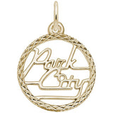 Image Title Rembrandt Charms Gold Plated Sterling Silver Park City Charm Pendant