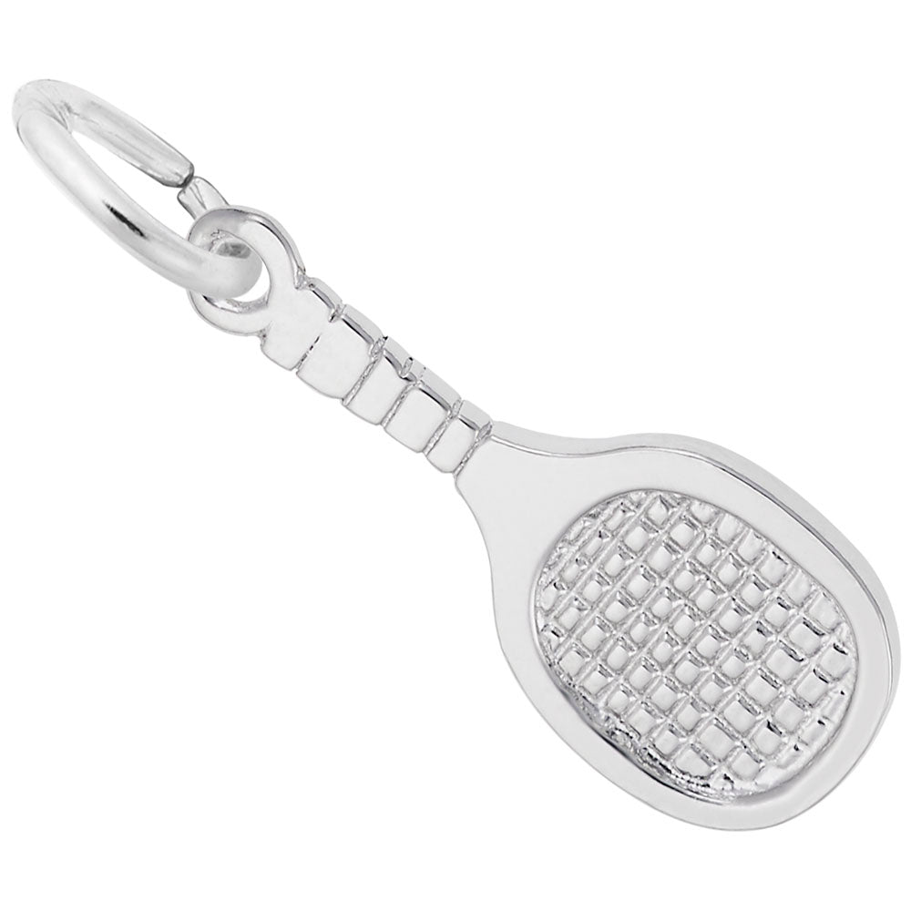 Image Title Rembrandt Charms 925 Sterling Silver Racquetball Charm Pendant