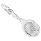 Image Title Rembrandt Charms 925 Sterling Silver Racquetball Charm Pendant