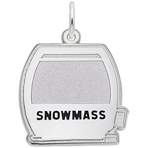 Image Title Rembrandt Charms 925 Sterling Silver Snowmass Cable Car Charm Pendant